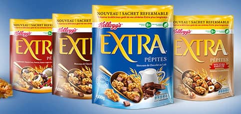 Cereais da Kellogg’s, sopas da Heinz e milho da Green Giant: adoções recentes que confirmam o stand-up pouch como tendência na apresentação de alimentos