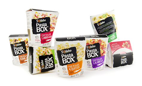 Pasta Box Design: Pande Brand owner: Sodebo