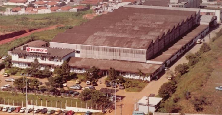 Primeira planta própria da Rexroth, em Diadema, inaugurada em 1972