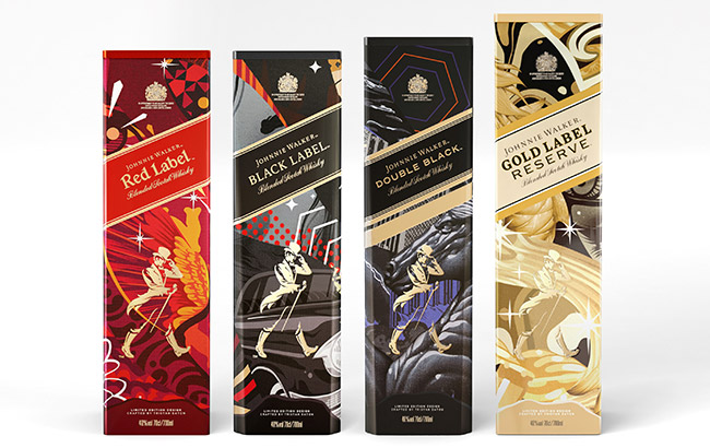 Johnnie Walker tem embalagens criadas pelo artista de rua