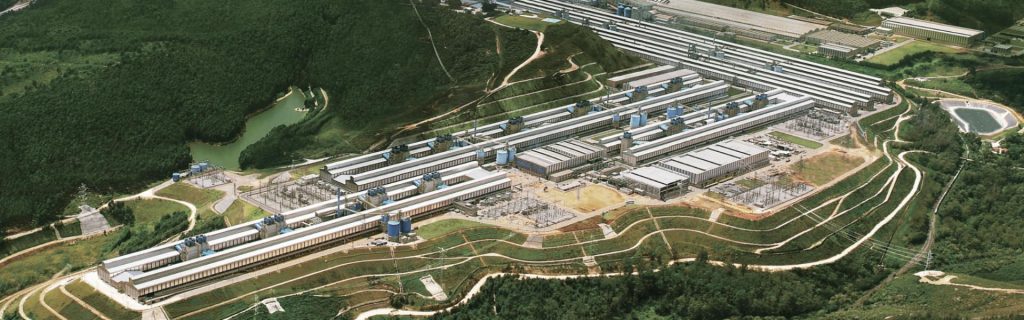Vista aérea da fábrica da CBA em Alumínio (SP)